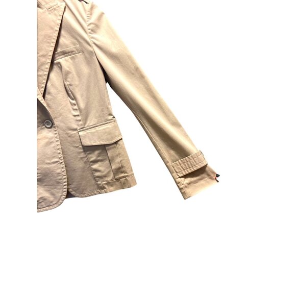 Victoria’s Secret Body By Victoria Blazer Beige Size 6 Y2K Neutral Minimalist - Picture 10 of 14